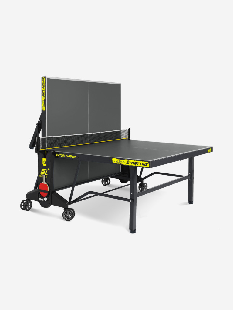 Стол теннисный Start Line VICTORY DESIGN 6 Всепогодный , для улицы, с колесами, сеткой
