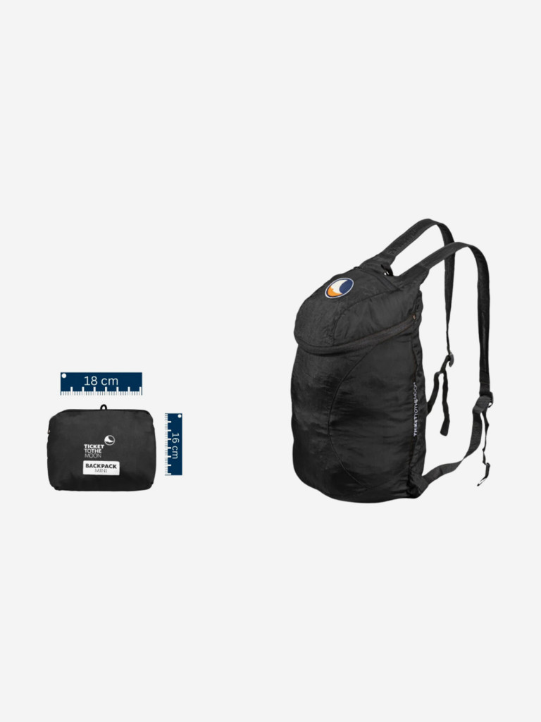 Рюкзак TICKET TO THE MOON Mini 15L, Black