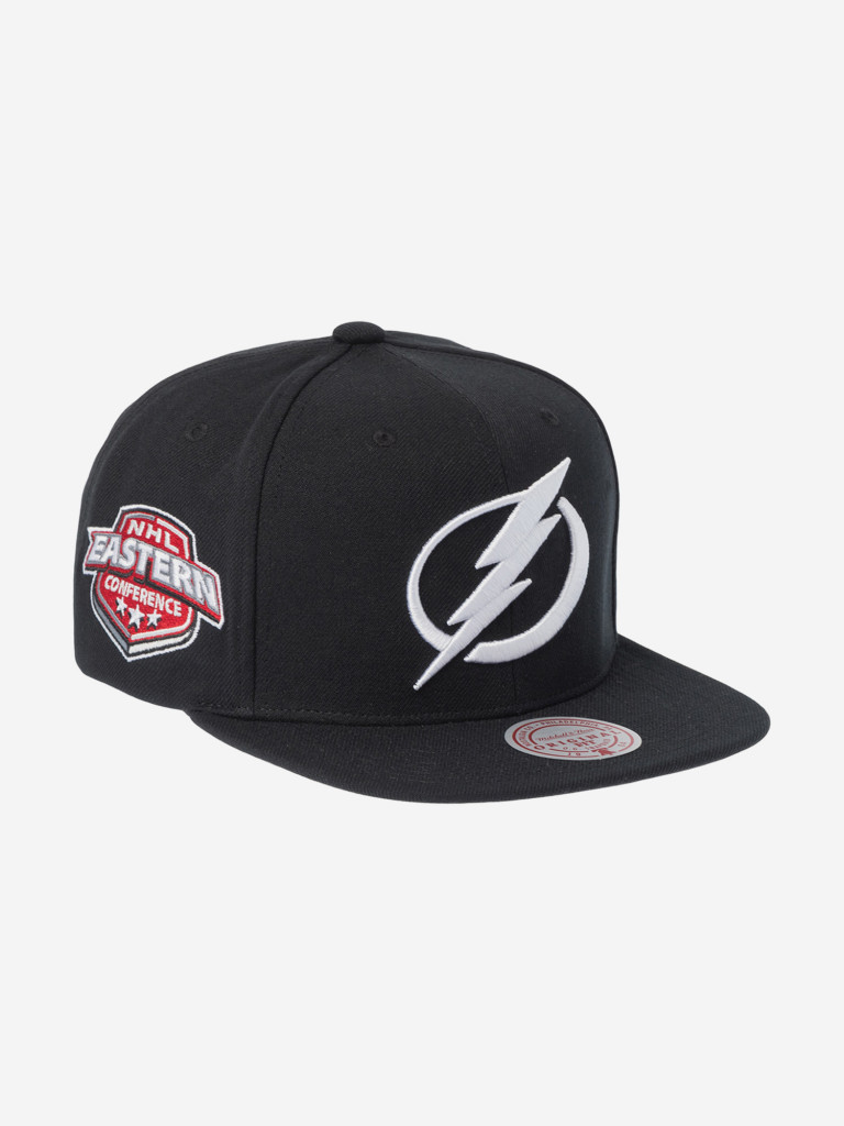 Бейсболка с прямым козырьком MITCHELL NESS HS8035-TBLBLCK Tampa Bay Lightning NHL