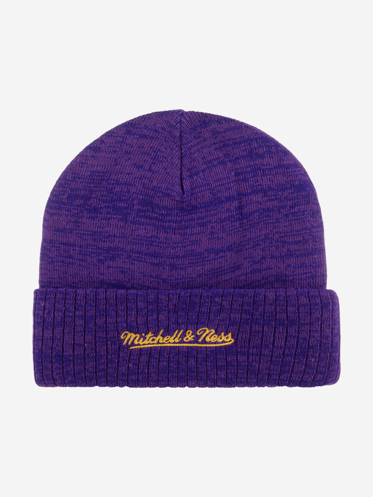 Шапка с отворотом MITCHELL NESS KTCFMM19260-LALPURP Los Angeles Lakers NBA (фиолетовый)