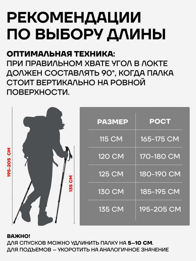 Палки для скандинавской ходьбы - карбоновые складные