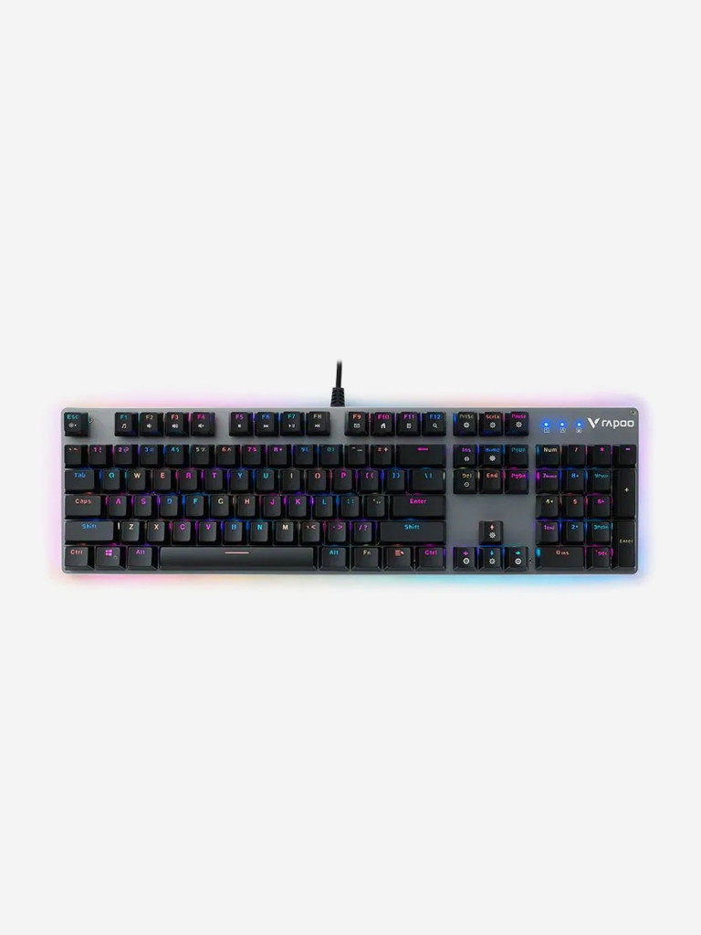 RAPOO Игровая механическая клавиатура проводная V520, цвет - черный