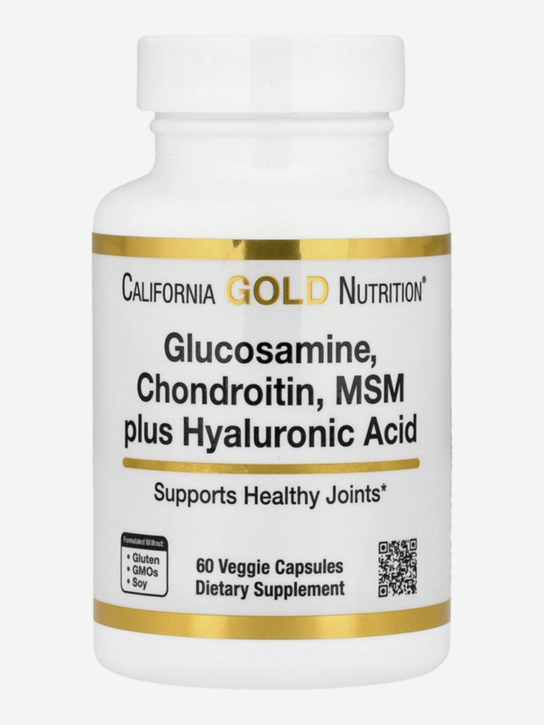 Глюкозамин-хондроитин МСМ, California Gold Nutrition, 60 капсул