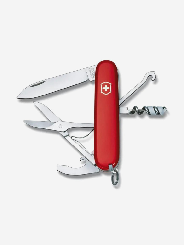 Складной нож Victorinox Compact, функций: 15, 91мм, красный , коробка картонная, 1.3405