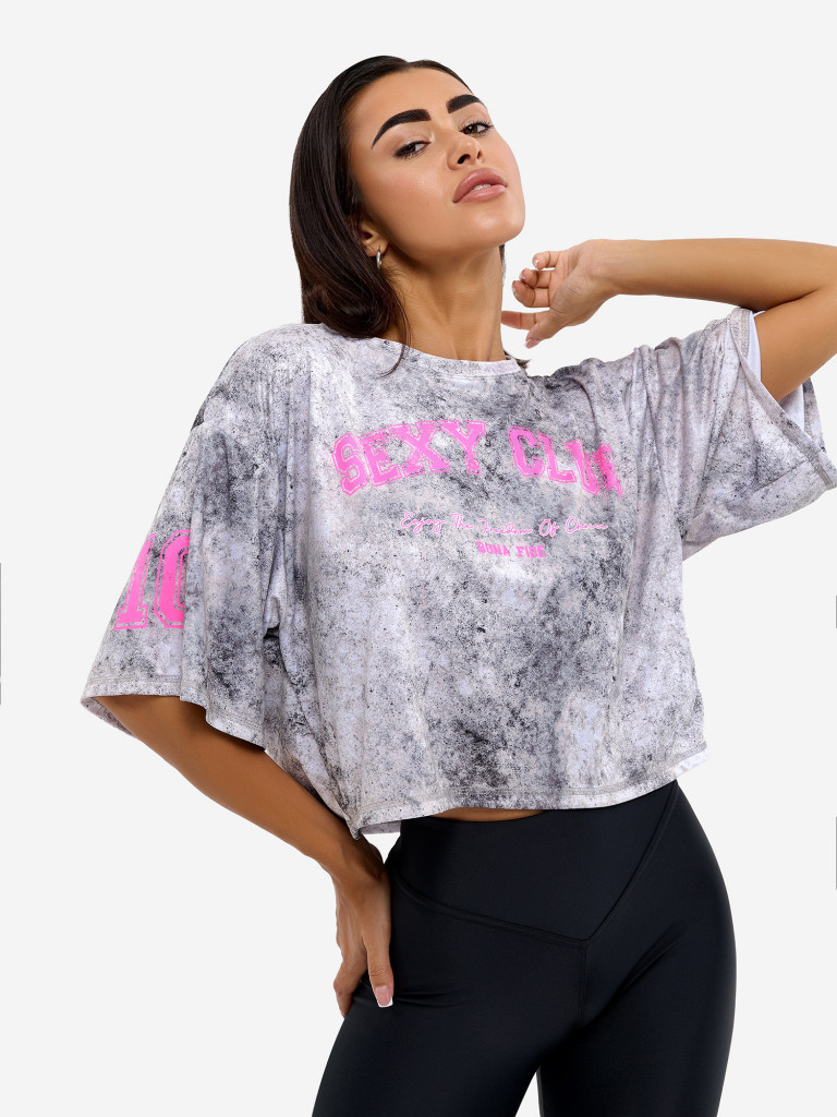 Футболка женская Bona Fide Oversize Crop T-shirt Sexy Club