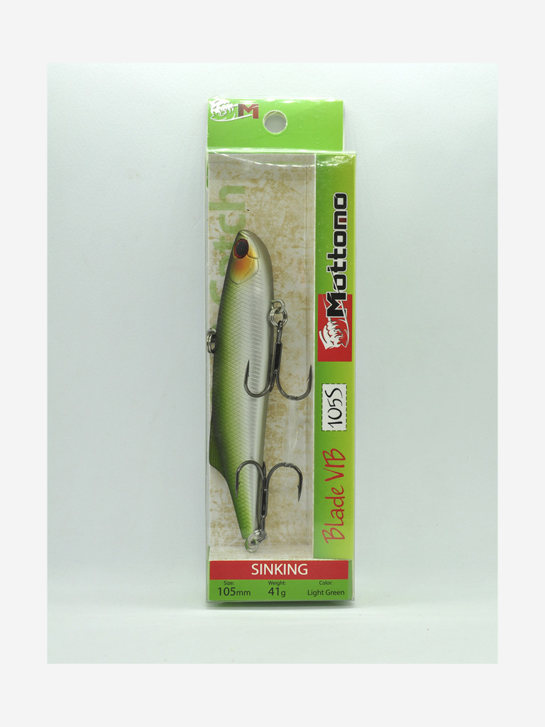 Воблер Mottomo Blade VIB 105S 41g Light Green