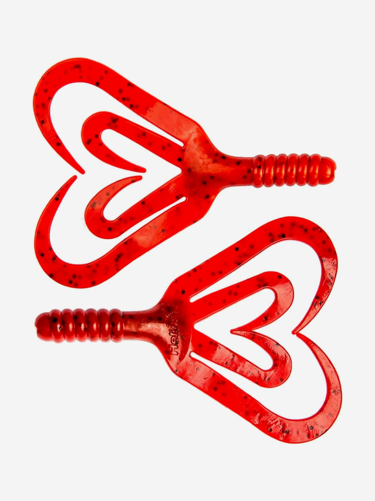 Мягкая приманка Helios Credo Four Tail, 3,35'' / 8,5 см, Pepper Red, 100 шт (HS-20-030-N)