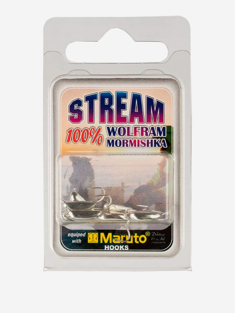 Мормышка Helios вольфрамовая Рижский банан с ушком 3,0мм 0,65г Sil (MW-2030-Sil), 10 штук в упаковке