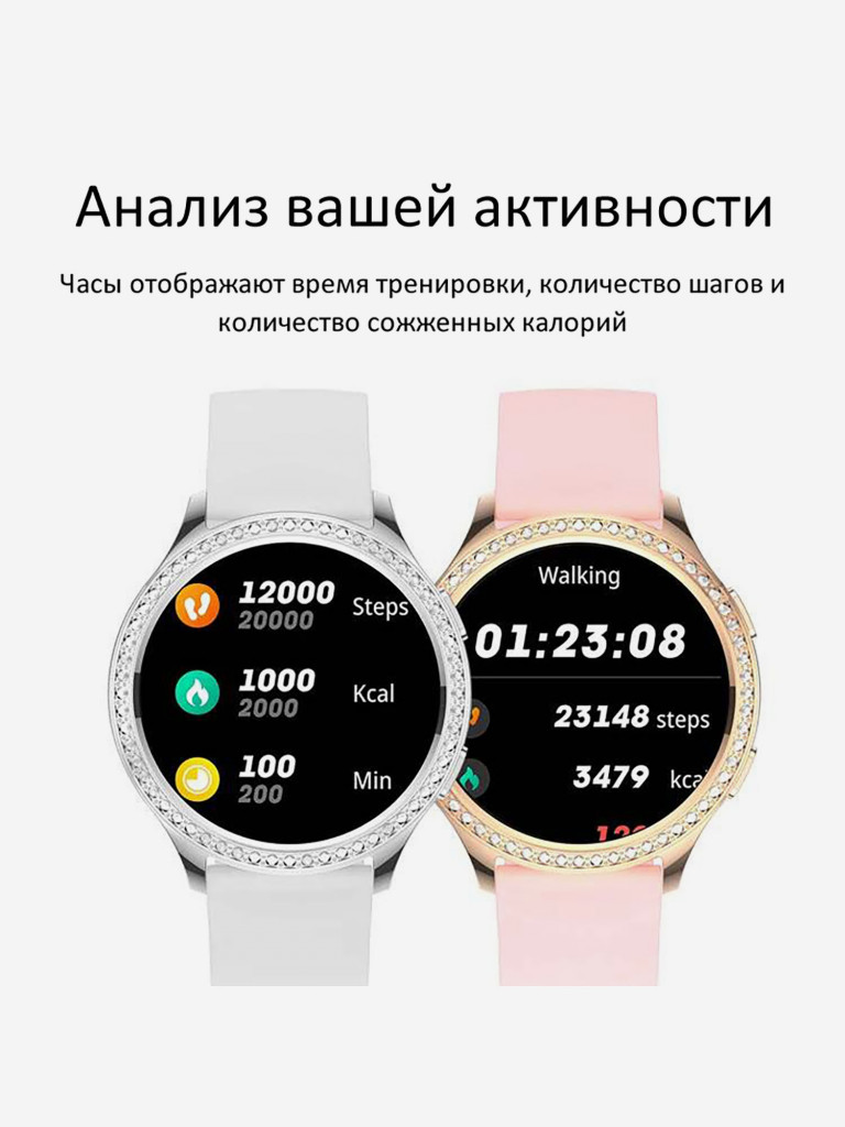 Смарт-часы CheckME Smart CMSAK53SW с секундомером, измерением артериального давления и кислорода в крови, мониторингом сна