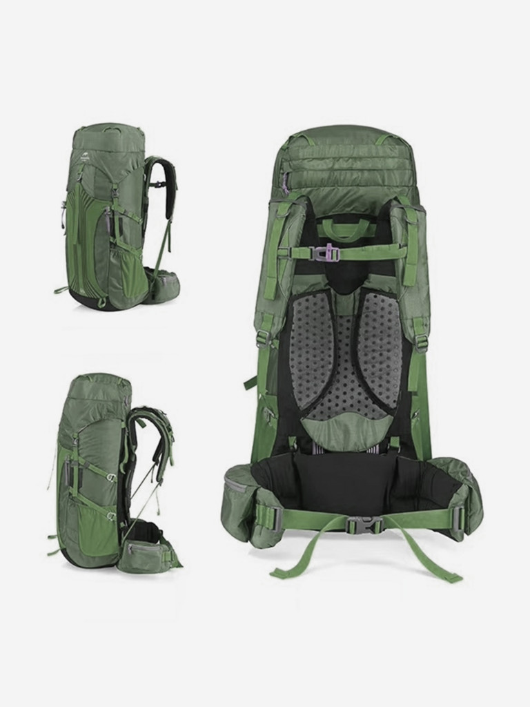 Рюкзак Naturehike Hiking 55L, туристический, зеленый