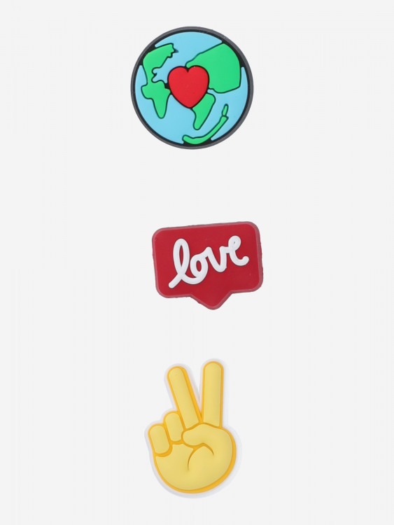 Украшение для обуви Crocs Jibbitz Peace and Love