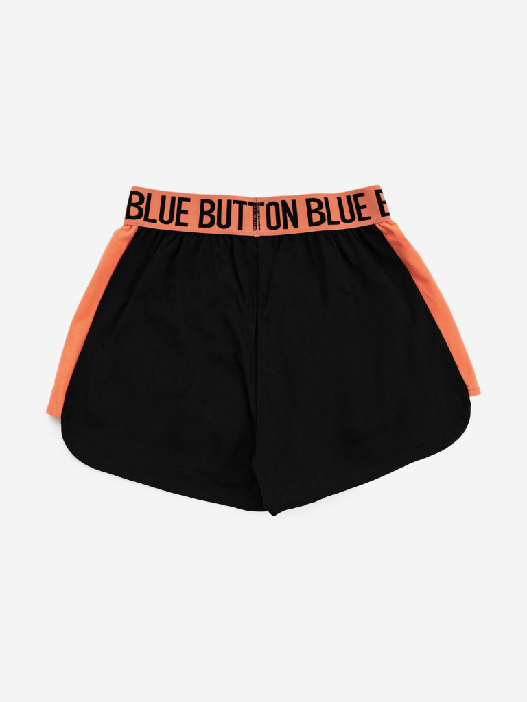 Шорты спортивные чёрные для девочки Button Blue