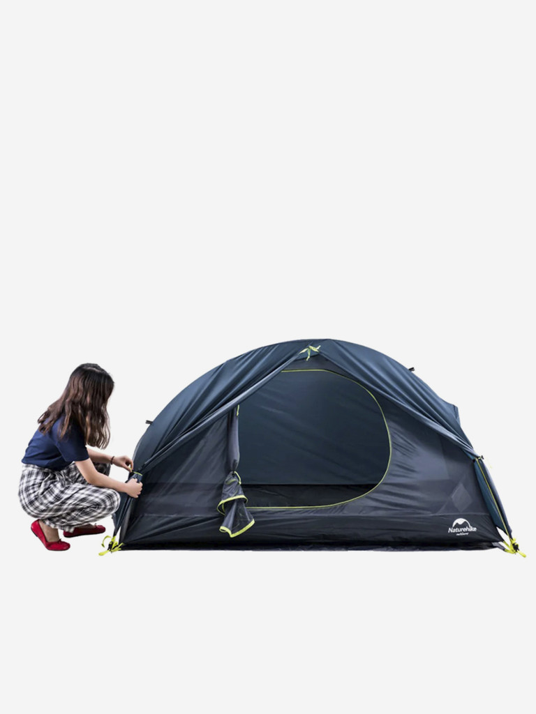 Палатка 1-местная Naturehike Spider 1 Cycling, нейлон 20 D, футпринт, синяя