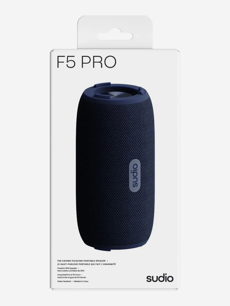 Беспроводная портативная колонка Sudio F5 Pro Portable Bluetooth Speaker 30W, цвет: синий