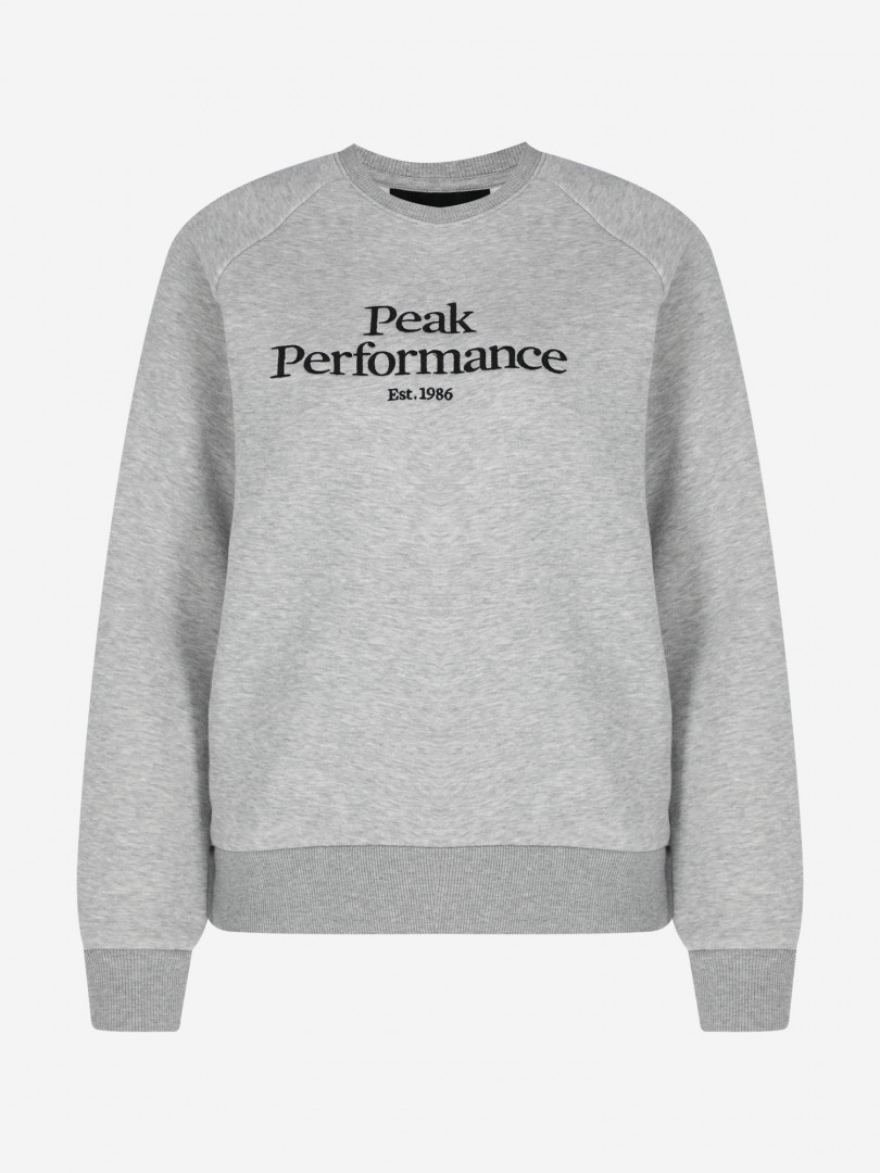 фото Свитшот женский peak performance original crew, серый