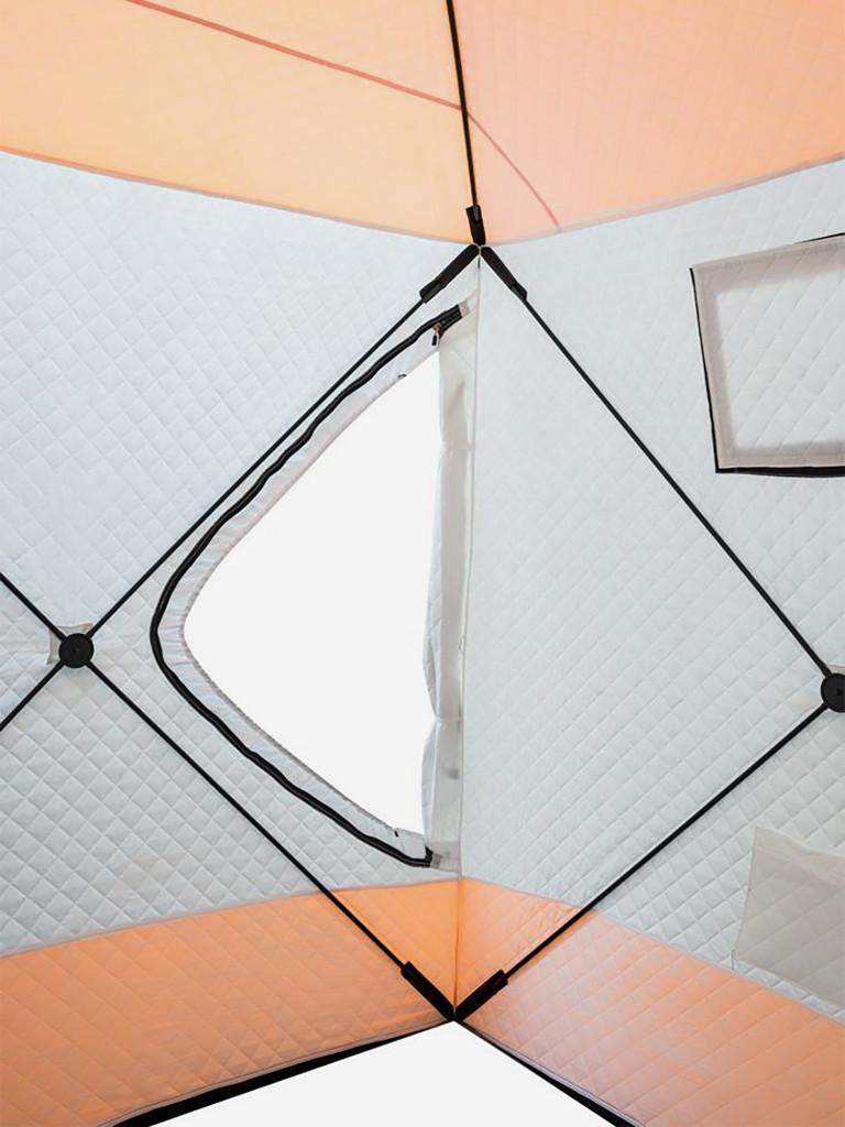 Палатка для зимней рыбалки Fish2Fish Куб 1,6х1,6х1,7 м с юбкой в чехле, утепленная