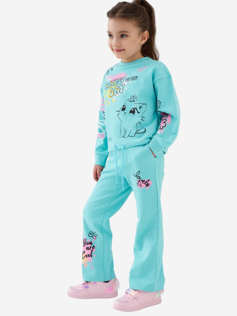 Комплект для девочек: свитшот, брюки PlayToday