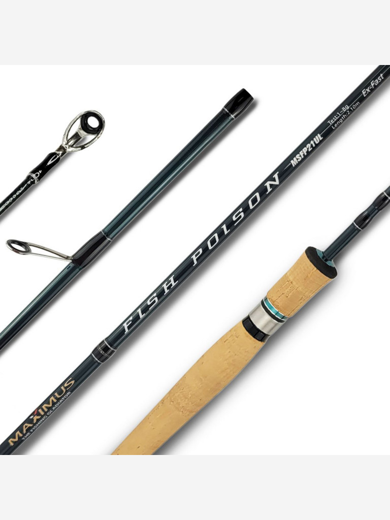 Удилище спиннинговое Maximus FISH POISON 24UL 1-8 гр 240 см