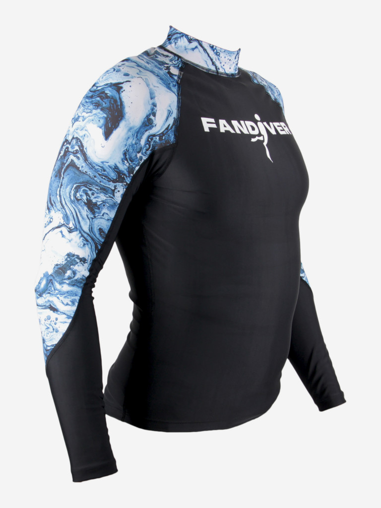 Майка лайкровая мужская Marble Blue FANDIVER