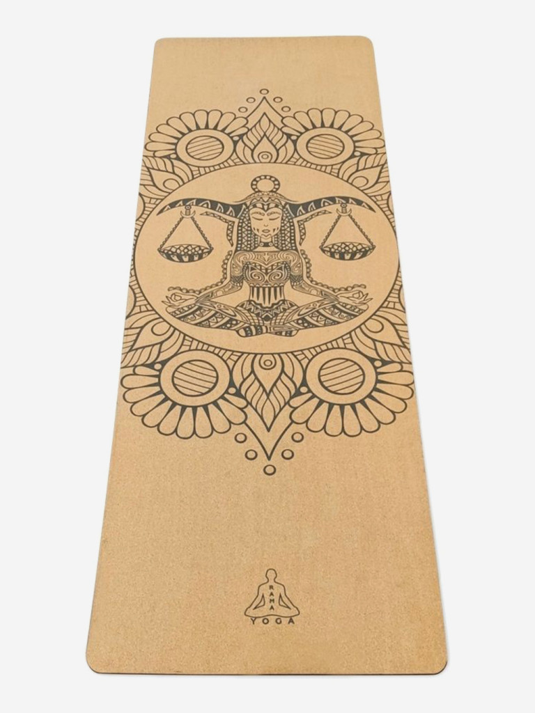 Коврик RamaYoga для йоги Zodiac Collection Cork 1.8 Дева, 25414