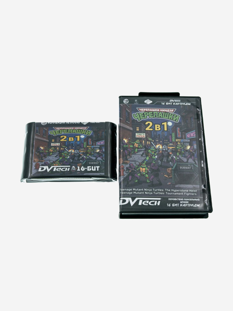 Картридж коллекционный DVTech Черепашки Ниндзя 2 в 1