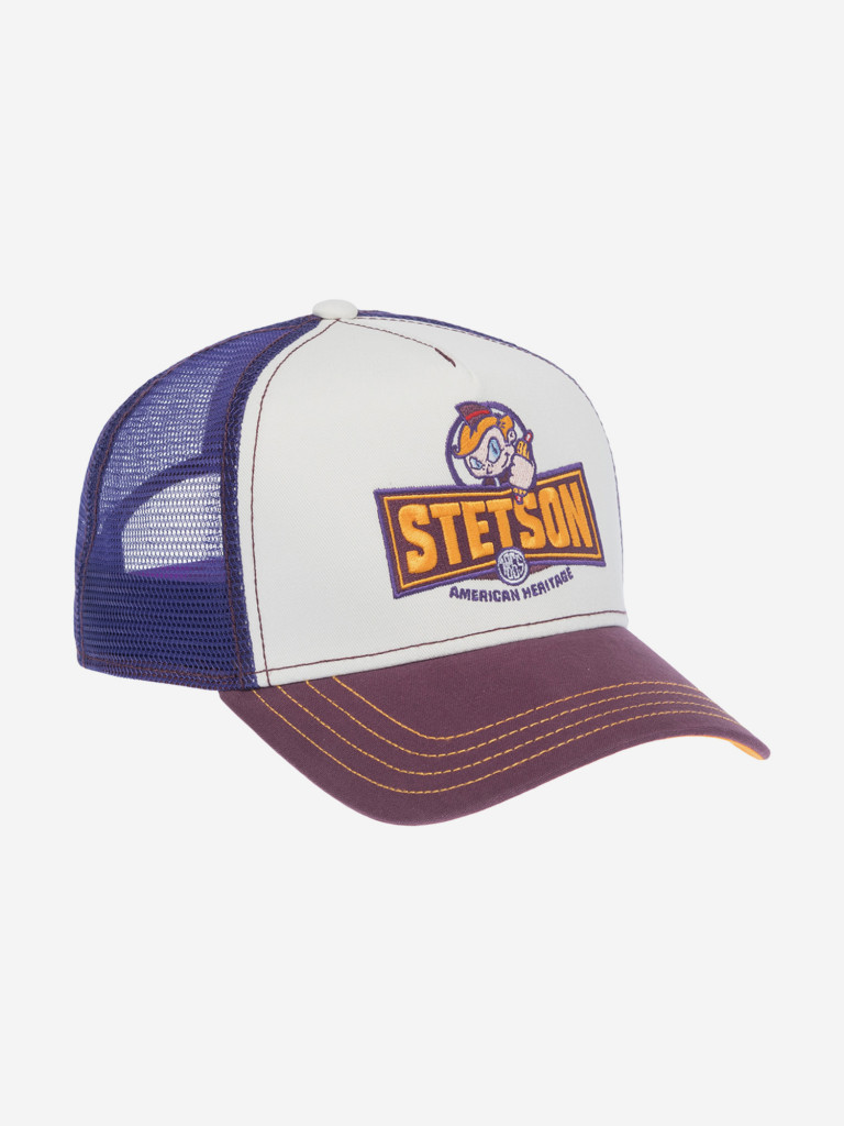 Бейсболка с сеточкой STETSON 7741109 TRUCKER CAP HOTDOG (малиновый)