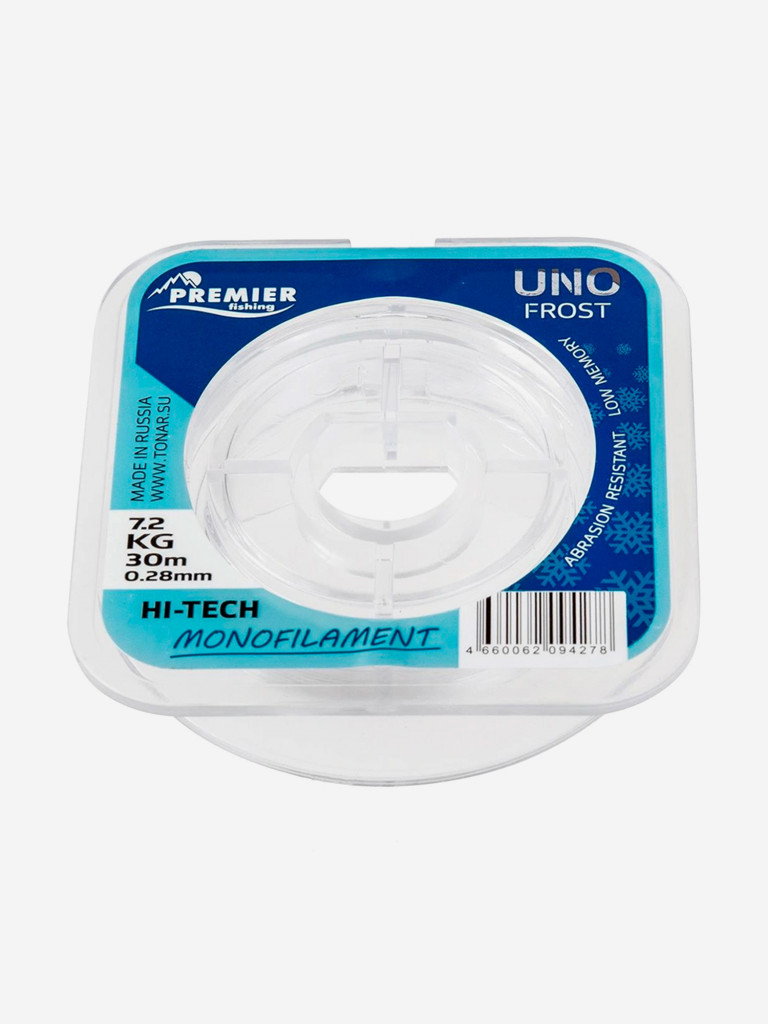 Леска для рыбалки Premier Fishing UNO FROST Nylon 0,28мм, 30м, 7,2кг, прозрачный