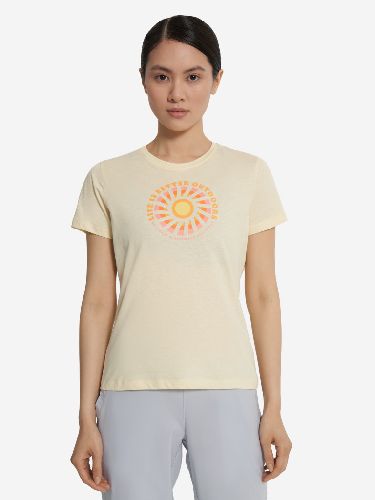 Футболка женская Columbia Ruby Springs Graphic Fitted Ss