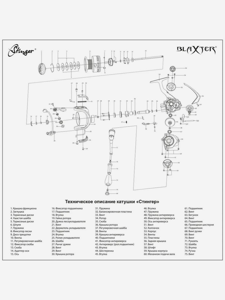 Катушка Stinger Blaxter 2000