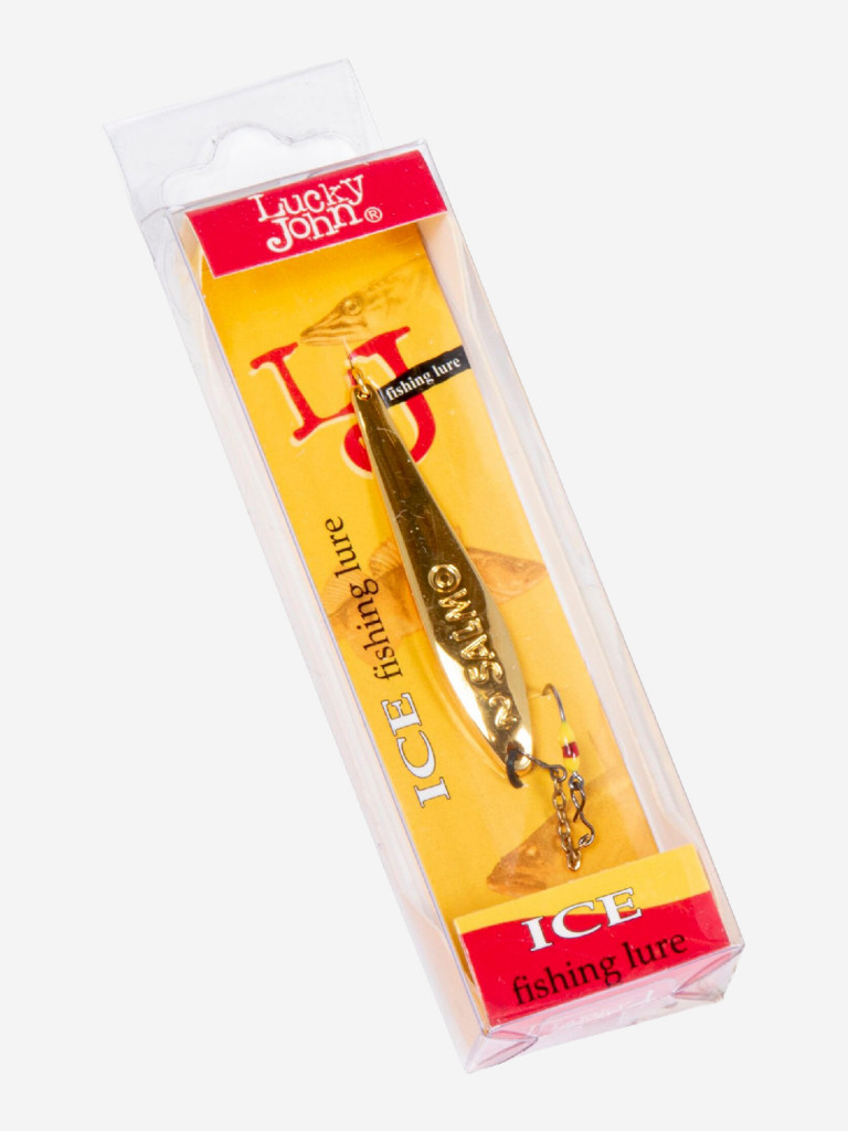 Блесна вертикальная зимняя Lucky John S-2-Z с цепочкой и крючком, вес 3.5г