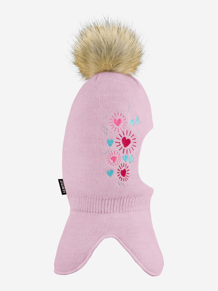 Шапка-шлем для девочки GUSTI GW25AC1226G-PINK