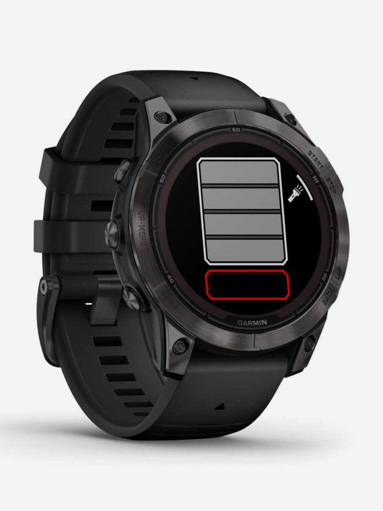 Спортивные часы GARMIN FENIX 7 PRO Sapphire Solar титановый угольно-серый DLC с черным ремешком
