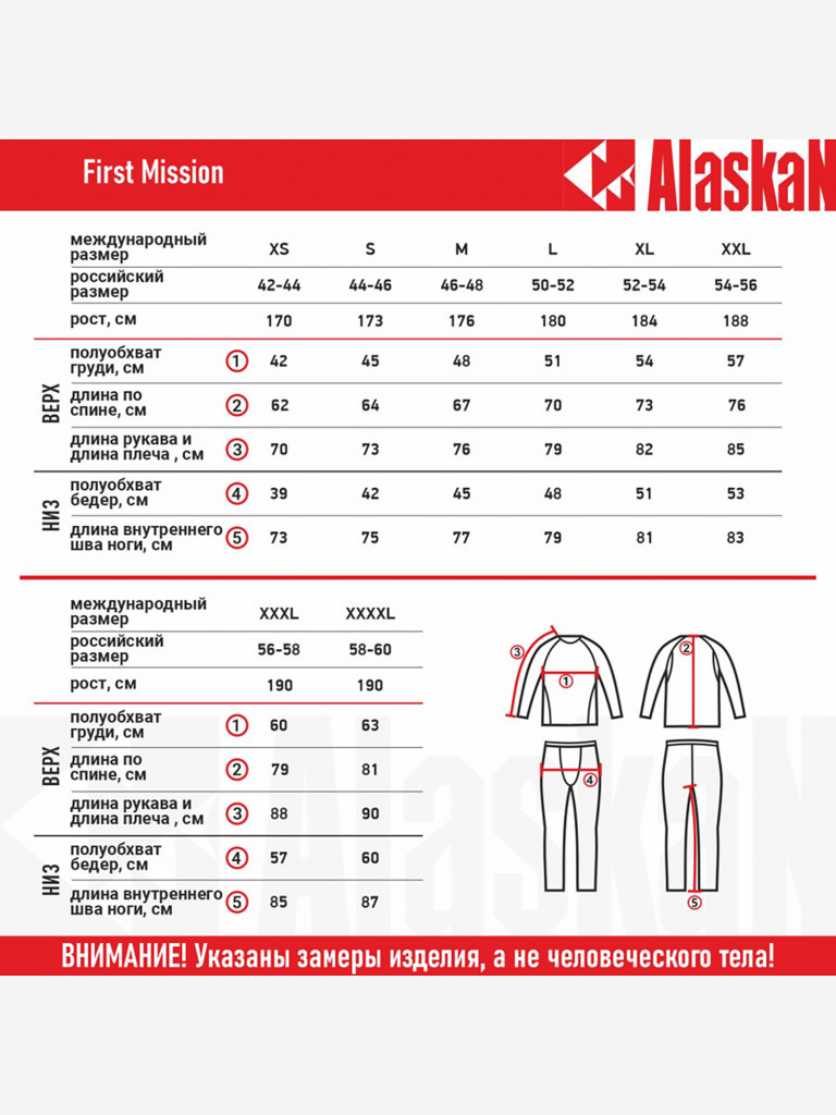 Термобелье Alaskan First Mission комплект