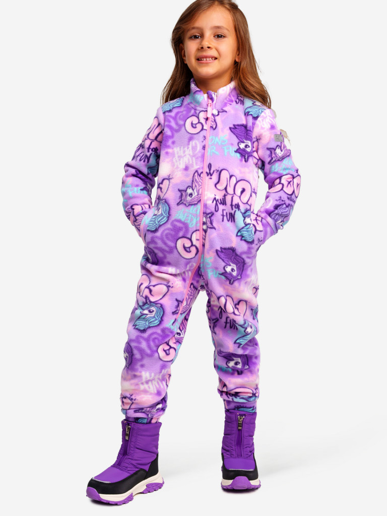 Комбинезон флисовый для девочек PlayToday