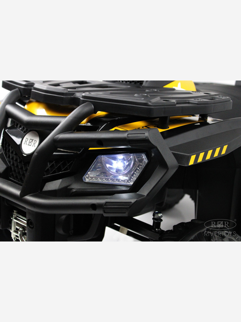 Детский электроквадроцикл RIVERTOYS T001TT 4WD желтый