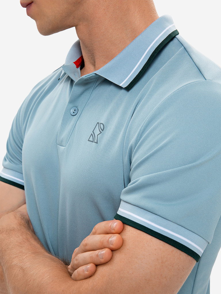 Поло мужское RAQUETA SPORT мужское Deporte, Dusty Blue