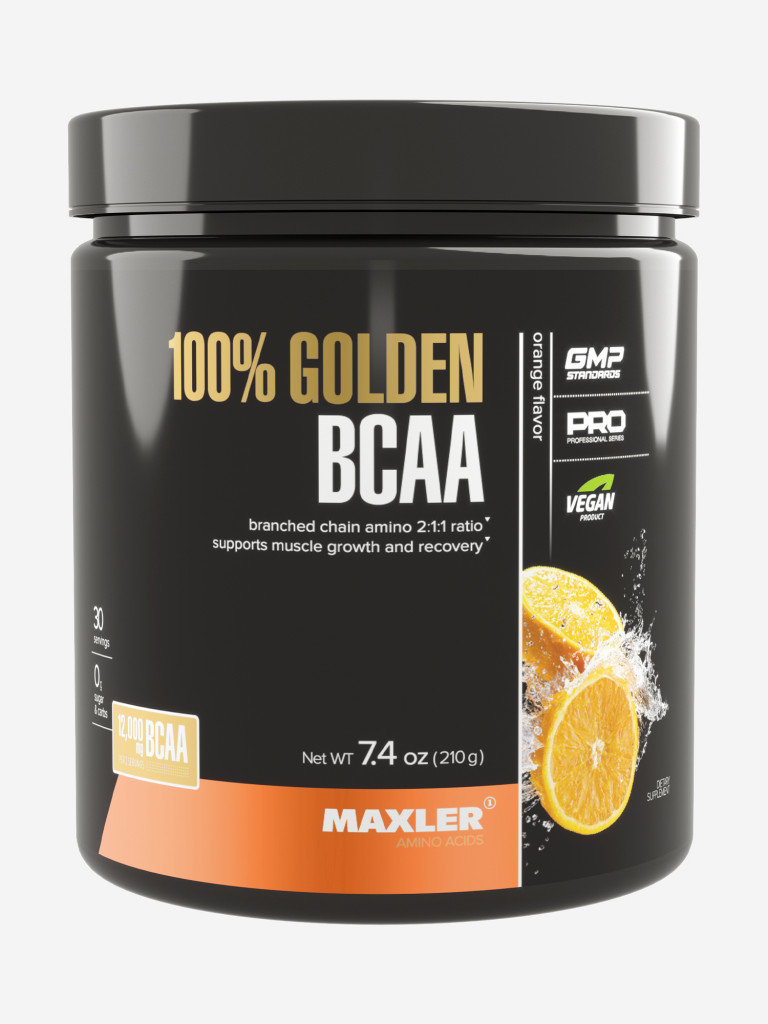 Аминокислоты Maxler 100% Golden BCAA (2:1:1) 210 гр. Апельсин