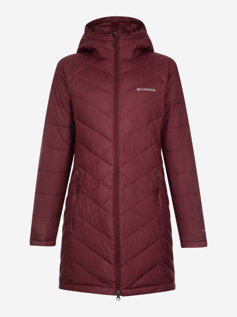 фото Куртка утепленная женская columbia heavenly long hdd jacket, красный