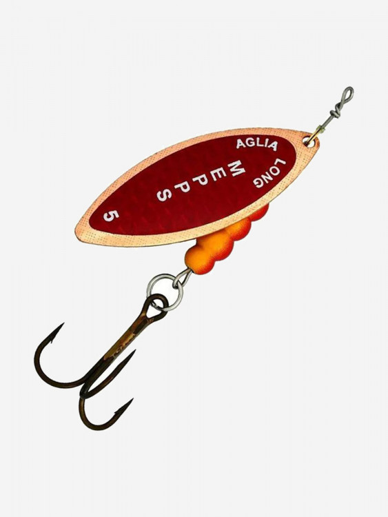 Блесна для рыбалки вертушка Mepps AGLIA LONG REDBO, 5, Copper, 1 штука