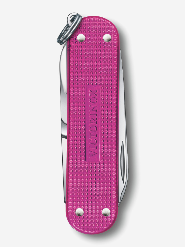 Нож-брелок VICTORINOX Classic SD Alox Colors "Flamingo Party", 58 мм, 5 функций, лиловый