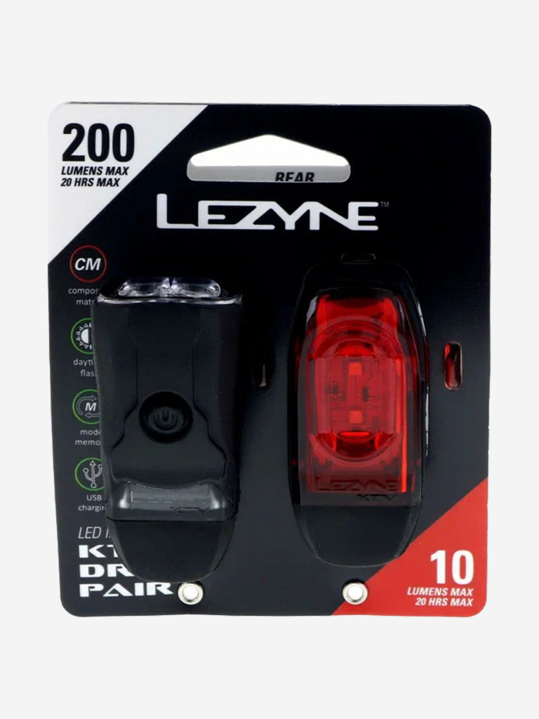 Фонарь комплект Lezyne Ktv Drive Pair