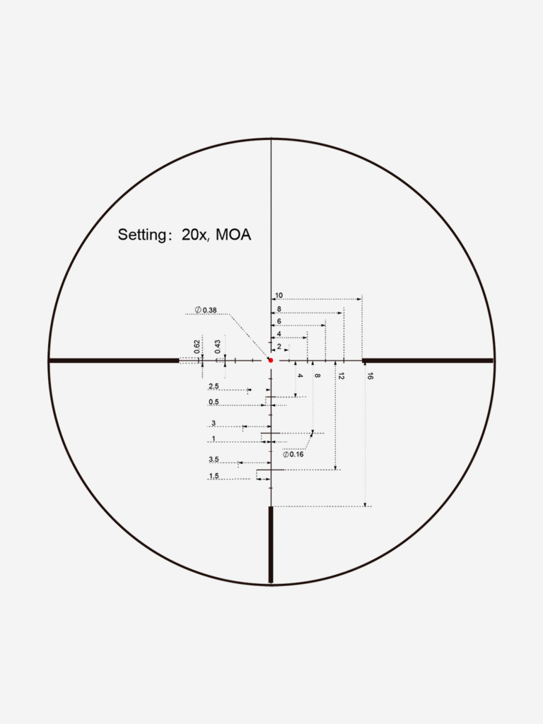 Прицел оптический Vector Optics Continental Hunting ED 3-24x, с подсветкой