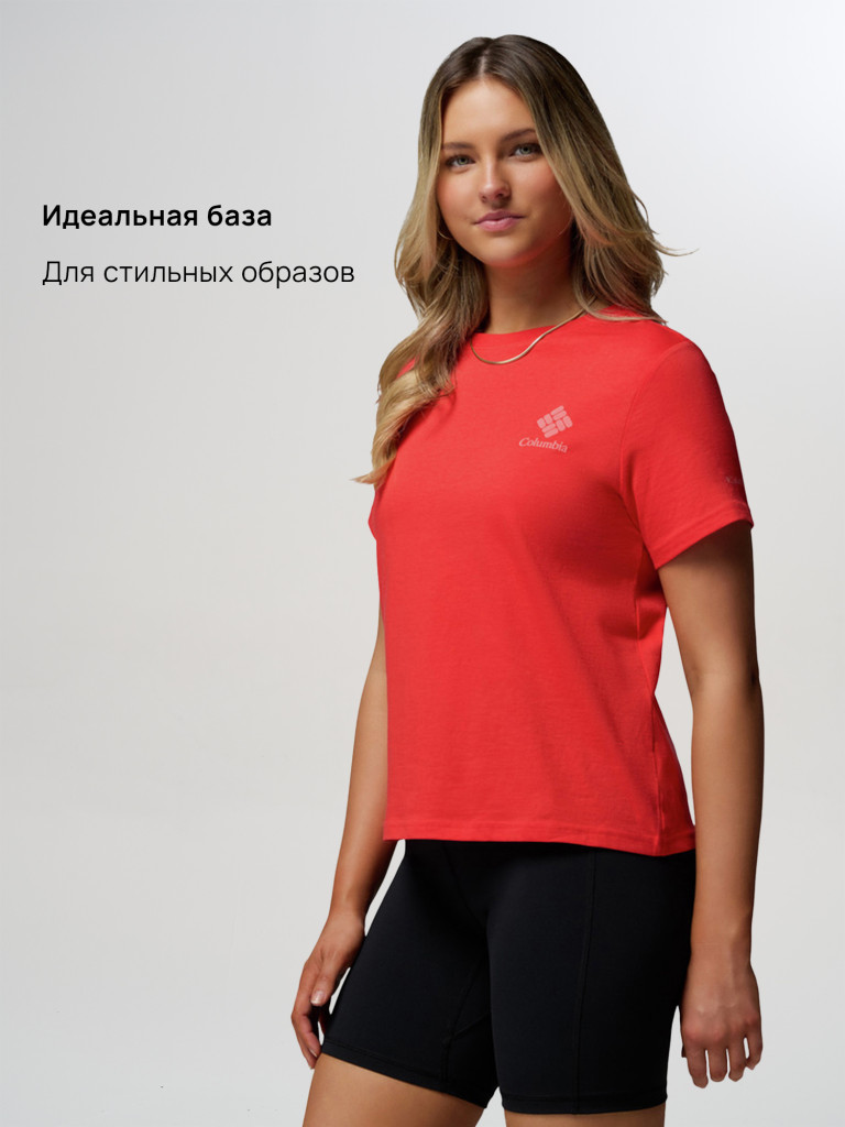 Футболка женская Columbia Rolling Bend Graphic SS