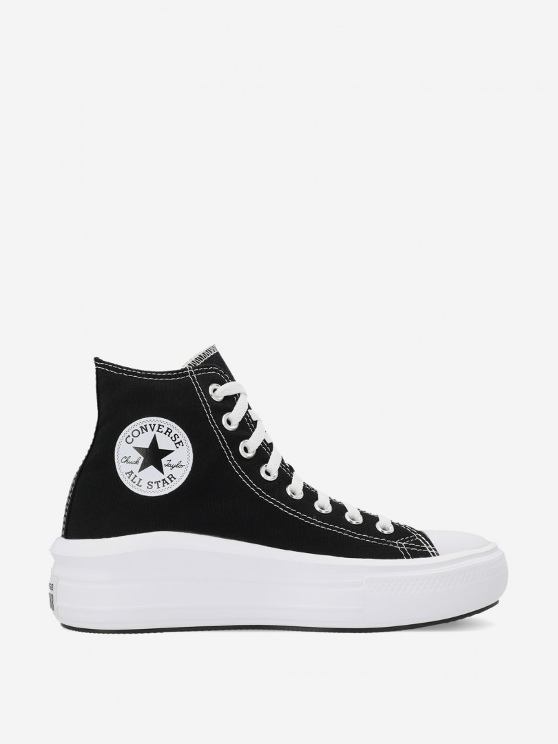 фото Кеды женские converse chuck taylor all star move, черный