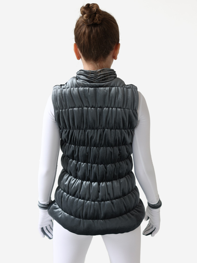 Жилетка для фигурного катания детская бархатная IceDress
