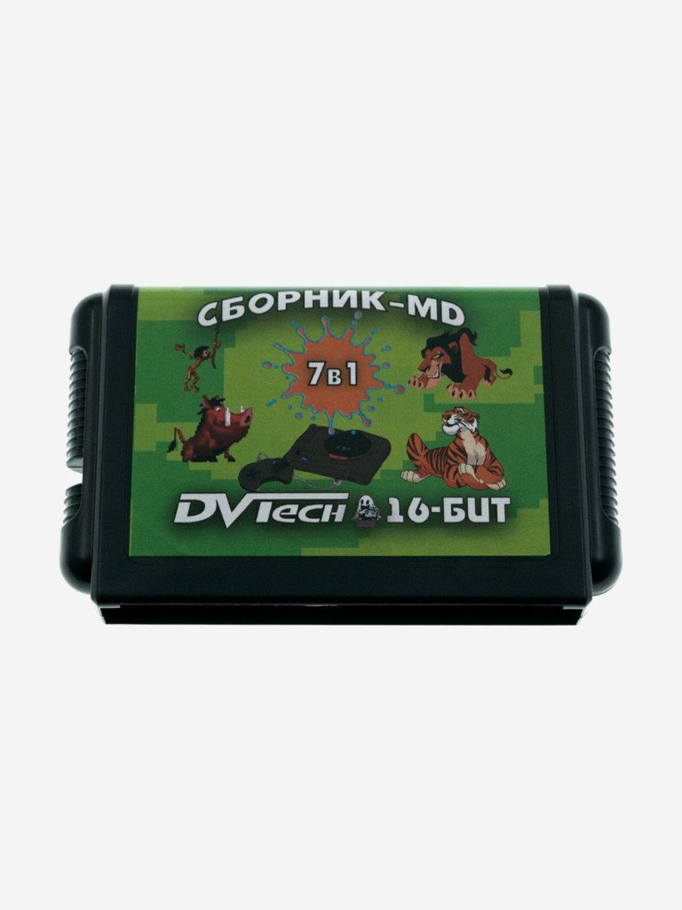 Картридж игровой DVTech 7 в 1 (на русском) 16bit