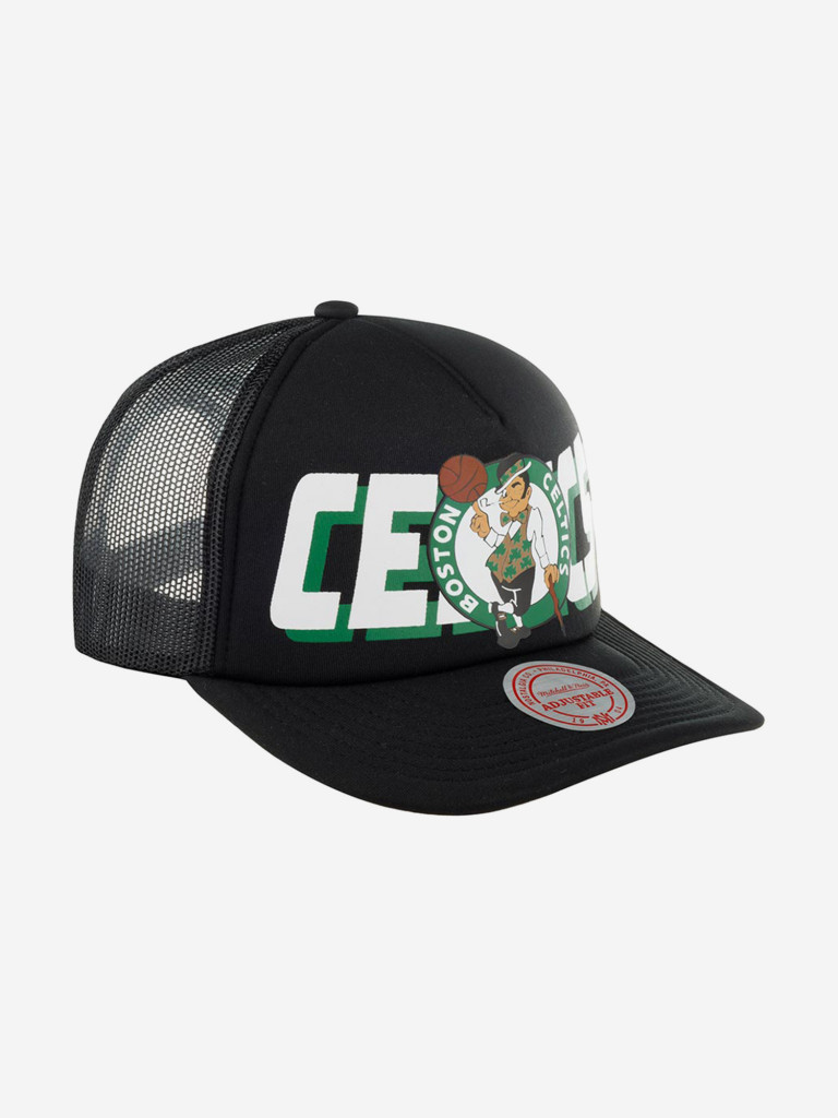 Бейсболка с сеточкой MITCHELL NESS HHSS5345-BCEYYPPPBLCK Boston Celtics NBA
