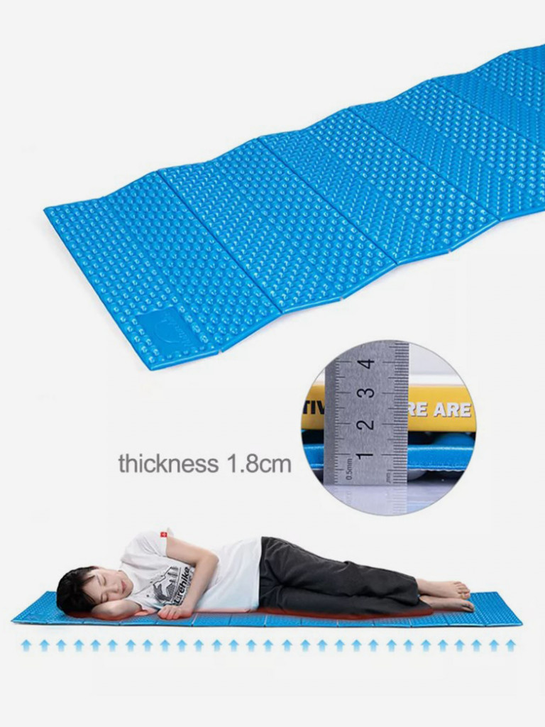 Коврик туристический Naturehike 185х58х1.8 см. IXPE, желтый