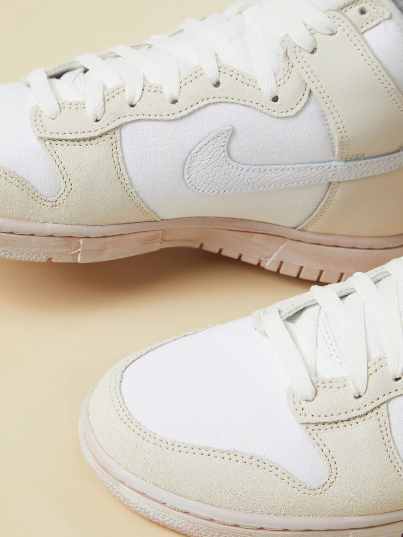 фото Кеды мужские nike dunk high retro premium, белый