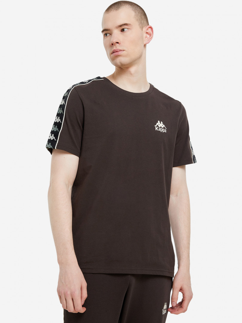 фото Футболка мужская kappa, коричневый